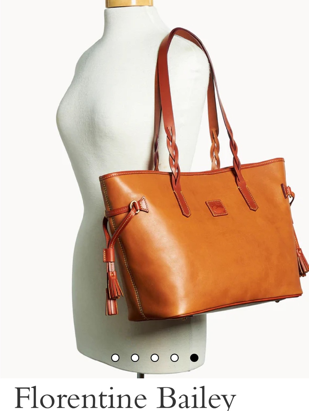 Classic Tan Leather Tote